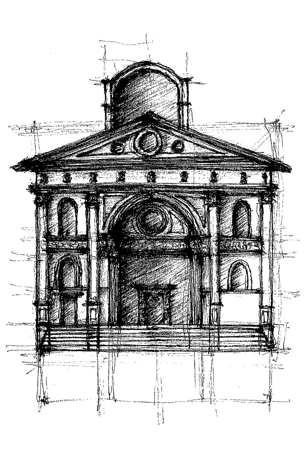 Architectural sketches Italian architecture