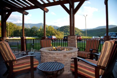 Park Vista Hotel Outdoor Seating Gatlinburg TN