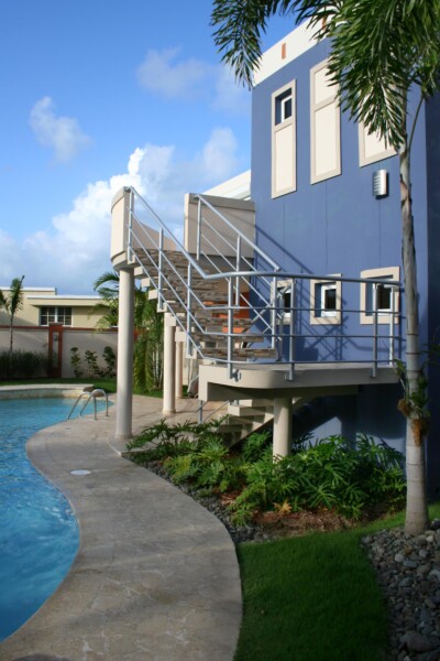 San Juan residential architecture side elevation